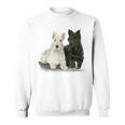 スコティッシュテリア犬の所有者ペット所有者アートデザイン スウェットシャツ