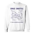 スペースシャトル レトロレイアウト ロケット科学者&宇宙飛行士用 スウェットシャツ
