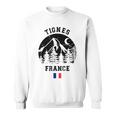 ティニュ フランス アルプス スキー場 アルペンスキー フランス国旗 スウェットシャツ