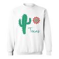 テキサス キュート 気まぐれなサボテン 南西部の太陽 砂漠 バケーション スウェットシャツ