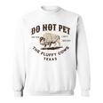テキサス・ドント・ペット・ザ・フワッフィー・カウズ・ファニー・バイソン スウェットシャツ
