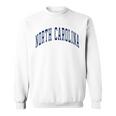 ノースカロライナ代表チームのスタイル ネイビーテキスト 長袖tシャツ スウェットシャツ