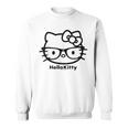 ハローキティ Usデザイン カオ メガネ スウェットシャツ