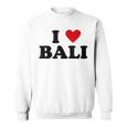 バケーションアイランドハート-ファニーアイラブバリ スウェットシャツ