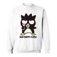 バッドばつ丸 あっかんべー ダークカラー スウェットシャツ