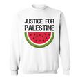 パレスチナの正義 スイカ 国旗 パレスチナ人 スウェットシャツ