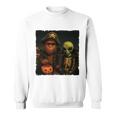 ビッグフットエイリアン 面白い ハロウィン トリック ドア カメラビュー 長袖tシャツ スウェットシャツ