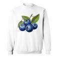 ブルーベリー愛好家のためのブルーベリーデザイン スウェットシャツ