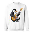 ベースギターを弾くペンギン ペンギン スウェットシャツ