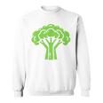 ミニマリスト かわいい ブロッコリー シンプルな野菜 ブロッコリー スウェットシャツ