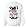 ヤギの恋人たちのためのヤギシャツ 農場アパレル ミームパンファニーヤギ 長袖tシャツ スウェットシャツ