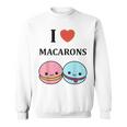 ユーモアマカロン フランスのデザートペストリー マカロンが大好き スウェットシャツ