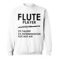 ユーモラスなフルート 愛好家 ステートメント皮肉なフルート 面白い スウェットシャツ