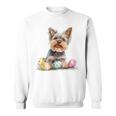 ヨーキー ヨークシャーテリア 犬種 ハッピーイースター メンズ レディース スウェットシャツ