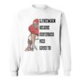 ラインマンのクォーターバックにはアメリカンフットボールにヒーローが必要 スウェットシャツ