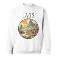ラオスの風景 アールデコ スウェットシャツ