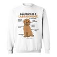 ラブラドゥードルの解剖学かわいい犬面白い犬ラブラドゥードル スウェットシャツ