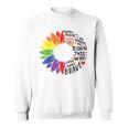レインボー ヒマワリ ハッピー プライド スウェットシャツ