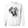 ワイマラナー 犬 グラフィック ペット アート ワイマラナー スウェットシャツ