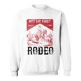 ヴィンテージ・ノット・マイ・ファースト・ロデオ、ファニー・ライディング・カウボーイ・ロデオ スウェットシャツ