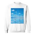 世界一美しい鏡張りの風景 スウェットシャツ