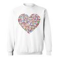 世界国旗 ハート 国旗 旅行 トラベラー スウェットシャツ