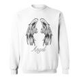 天使 背中には天使の羽 スウェットシャツ