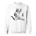 太極拳 猫 格闘技 面白い 猫 格闘 スウェットシャツ