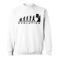 山愛好家 山登り好きにお勧めの面白い進化論 登山家のオシャレなイラスト スウェットシャツ