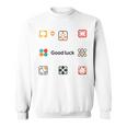 幸運を Good Luck！ロゴ アイコン 3 スウェットシャツ