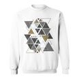 幾何学図形 抽象 モダンアート ヴィンテージ 三角形 スウェットシャツ