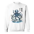 日本のタコ浮世絵 海の美 木版画 スウェットシャツ