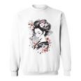 日本の芸者アートグラフィックtシャツ メンズ レディース キッズ スウェットシャツ