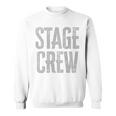 映画、テレビ、劇場、カメラ用のステージクルーが背面にプリントされています。 スウェットシャツ