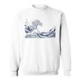 有名ヴィンテージアート グレートウェーブ 葛飾北斎 おしゃれ スウェットシャツ