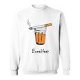 朝食タバコとウイスキー、面白いtシャツギフト。 スウェットシャツ