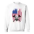 消防士 アメリカ国旗 7月4日 男性 お父さん 消防士 長袖tシャツ スウェットシャツ