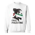 無料パレスチナ国旗 ガザの終わり占領 パレスチナ語 スウェットシャツ