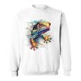 爬虫類とカラフルなヤモリ スウェットシャツ