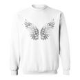 白い天使の羽自由守護天使 スウェットシャツ
