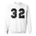 背番号 32 チーム短大スポーツ背番号付きユニフォーム スウェットシャツ