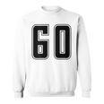背番号 60 チーム短大スポーツ背番号付きユニフォーム スウェットシャツ
