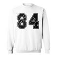 背番号 84 チーム短大スポーツ背番号付きユニフォーム スウェットシャツ