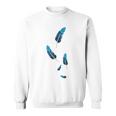 落ちる青い鳥の羽 スウェットシャツ