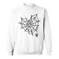 蜘蛛の巣 ハート かわいい ハロウィン ゴス スウェットシャツ
