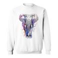 象 抽象画 モチーフ 動物 恋人 アート 象 スウェットシャツ