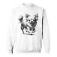 超かわいいチワワ フォトリアリスティック描画スタイル スウェットシャツ