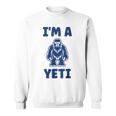 野獣のイエティ 忌まわしい雪だるまのユーモア 私はイエティが大好き I'm A Yeti スウェットシャツ