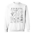 釣り ロッド タックル リール ルアー フィッシャーマン ヴィンテージ 特許 プリント スウェットシャツ