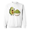 面白いアボカドワカモレ漫画パニック スウェットシャツ